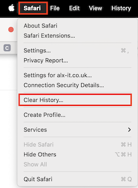 Safari Settings Screenshot